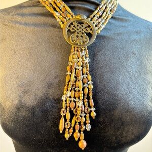 Vintage Mid Century Modern Statement Necklace